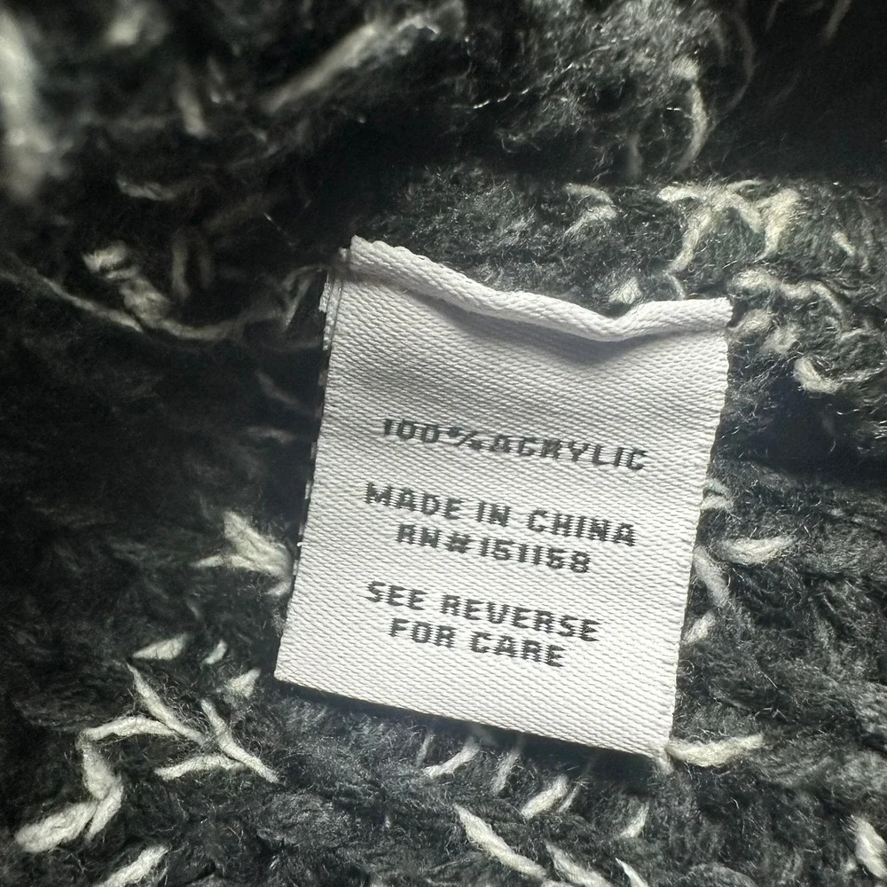 525‎ Womens Grey Ombre Shaker Knit Button Front Cardigan Sweater Small